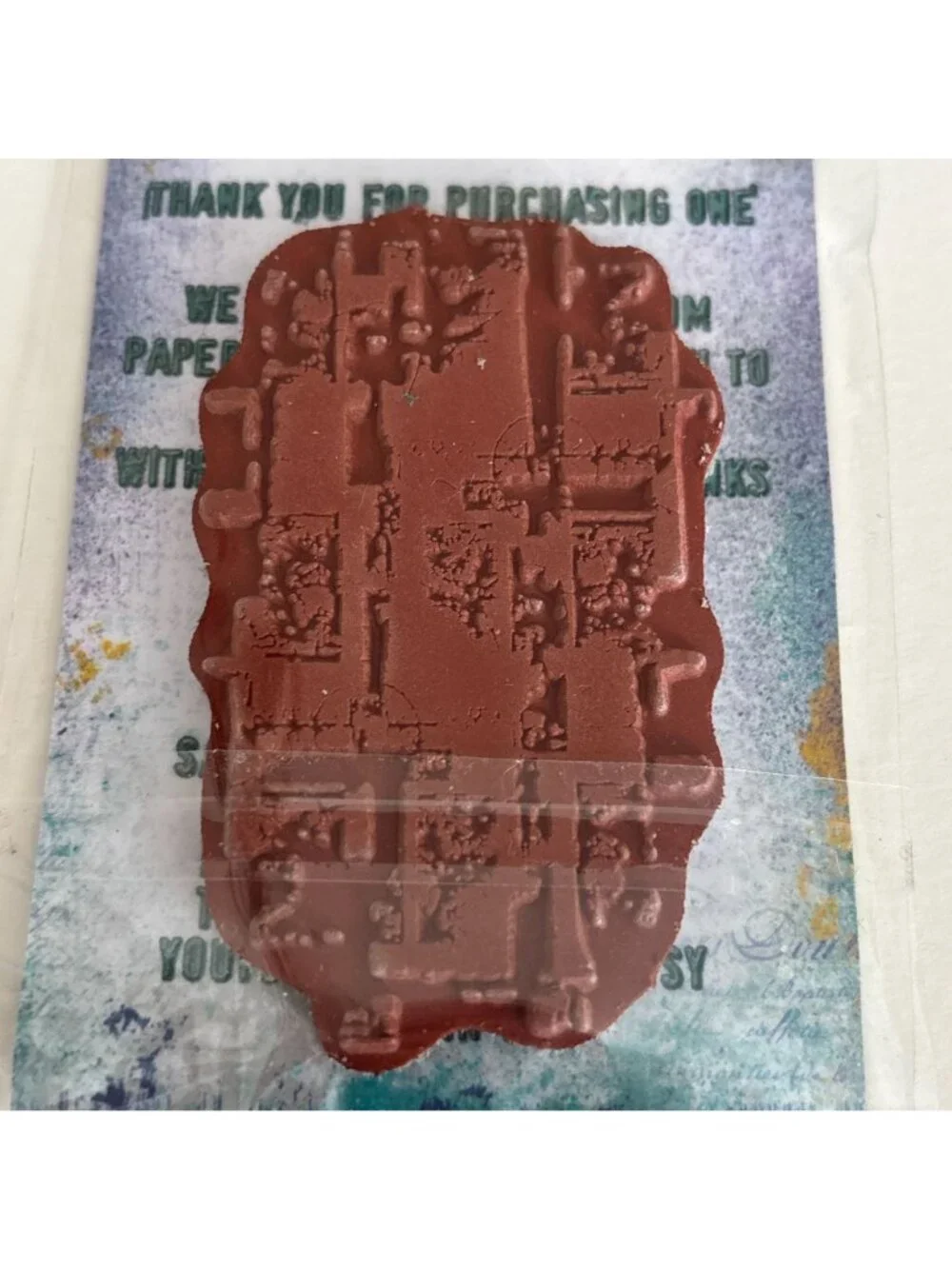 PaperArtsy Eclectica Rubber Stamp Abstract Grunge Industrial Mixed Media Art